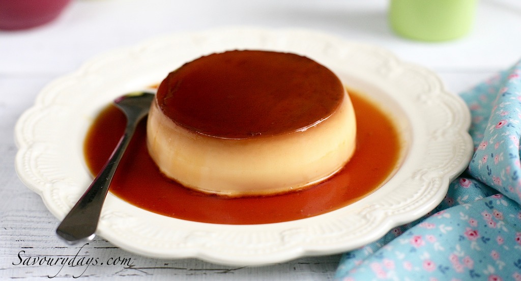 Cách làm bánh Flan - Crème Caramel - Kem Caramel - Savoury Days