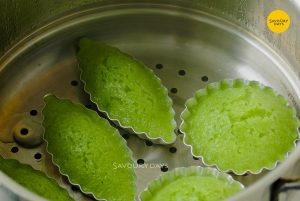 Cách làm bánh bò hấp lá dứa bất bại savoury days